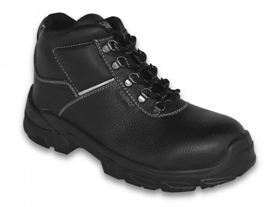 Black Titan safety boot with sturdy design and protective features.