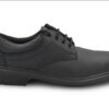 Black Oxford safety shoe for professional use.