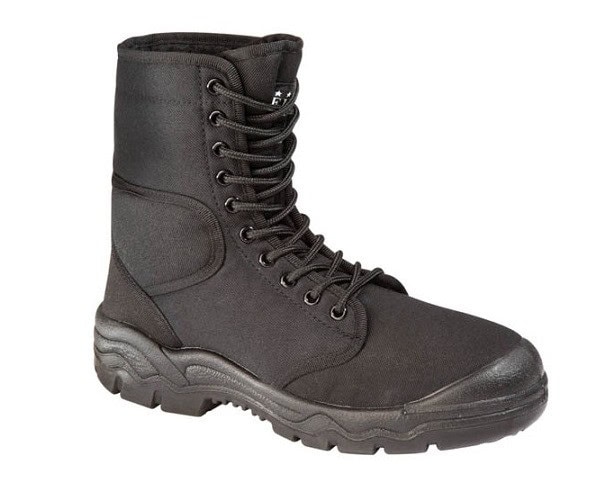 Black Impi Canvas Security Boot for safety and durability.
