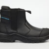 Anti-penetration safety boot with slip-resistant sole.