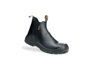 S1P Chelsea safety boot with SMS & STC protection features.